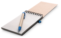 Eco Notepad & Pen - Blue