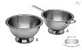 Aloe Stainless Steel Colander  - Min Order: 4 Units