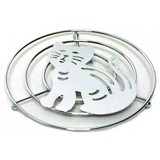 Chrome Cat Trivet 20Cm