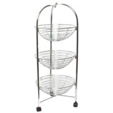 Chrome 3 Tier Trolley