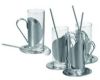 STAINLESS STEEL 4 PIECE COFFEE SET