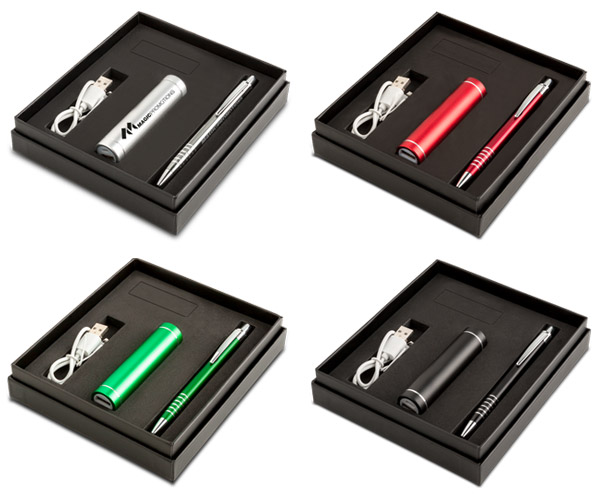 Tech Millennial Gift Set - Avail in: Black, Red, Green or Silver