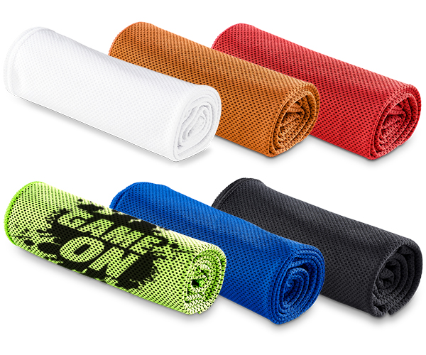 Chill Cooling Towel - Avail in: Black, White, Red, Blue, Orange