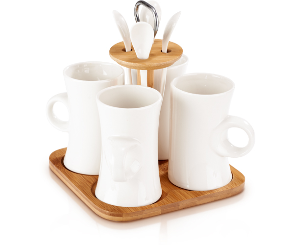 Venice Mug Set - Avail in: Ceramic White