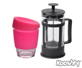 Kooshty Single Koffee Set Black Press - Avail in: White, Pink, R