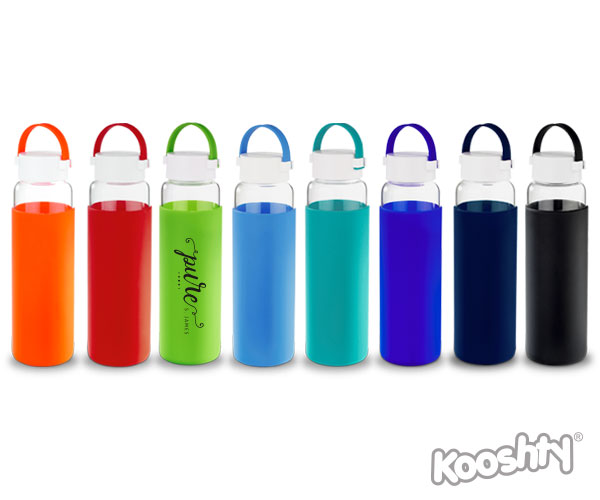 Kooshty Klean Glass Drinking Bottle - Avail in: Black, Ornage, R