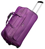 Cellini Air  X Large Trolley Duffle Cordowan  Black  Gold  Plum