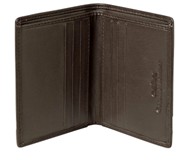 Cellini Centro  Mini Card Billfold Mocca  Black