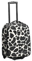 Cellini Flair  Carry-On Trolley Brown Floral  Giraffe  Plum Circ