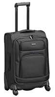 Cellini Xpress  Expandable 4 Wheel Carry On Trolley Moccha  Blac