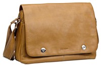 Cellini Monte Carlo  Laptop Messenger Bag tan   Dark Chocolate