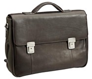 Cellini Monte Carlo  Slimline Laptop Briefcase dark Chocolate