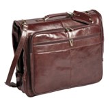 Polo Leather Travel Goods Garment Bag - Brown Polo Leather Travel Goods Garment Bag - Brown