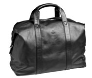 Polo Leather Travel Goods Duffle Bag - Black Polo Leather Travel Goods Duffle Bag - Black