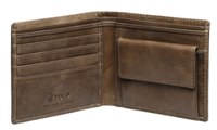Polo Leather Smalls Billfold With Coin Section - Brown Polo Leather Smalls Billfold With Coin Section - Brown
