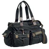 Polo Synthetic Bags Large East West Bag - Khaki Grey Black Polo Synthetic Bags Large East West Bag - Khaki Grey Black