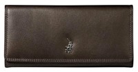 Polo Leather Handbags Clutch Purse - Bronze Black Plum Polo Leather Handbags Clutch Purse - Bronze Black Plum