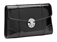 Polo Leather Handbags Clutch Handbag - Black Black/White Polo Leather Handbags Clutch Handbag - Black Black/White