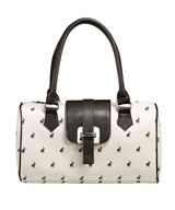 Polo Synthetic Handbags Barrel Shopper - Beige Black Polo Synthetic Handbags Barrel Shopper - Beige Black