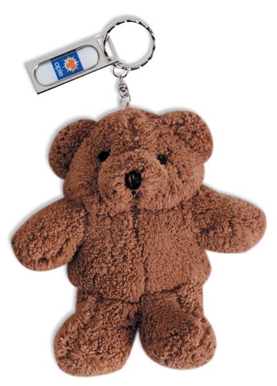 Teddybear keyring. Size 12x14 cm