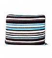 Striped blanket cushion