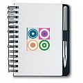 Aluminium cover notebook with ball pen