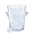 Glass champagne cooler.