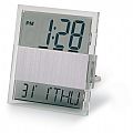 Coloured Frame Digital desk clock and calender - transparent scr