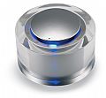 Misty. FM radio in acrylic cylindrical body with blue LED light