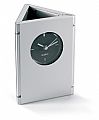 Piego. Foldable desk quartz clock with 2 photo frames.