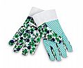 Garden gloves with flower pattern.