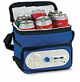 Cooler bag with AM/FM radio.