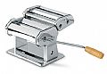 Metallic pasta maker to create at home fresh pasta dough and spa