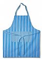 Piccolo - Stylish cotton apron with colourful stripes and front