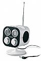 Desktop AM/FM analogue radio with special plug and dock set for Desktop AM/FM analogue radio with special plug and dock set for