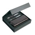 Pen set and pouch in PU case