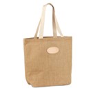 Jute vertical shopping bag