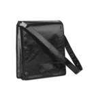 Metallic document bag with flap