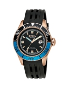 Breil Manta Gents Black Rub Str Ip Case Wrist Watch Breil Manta Gents Black Rub Str Ip Case Wrist Watch