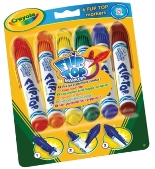 6 Flip Top Markers - Min Order: 18 units