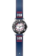 Clever Kids C/Kids Boys Blue Strap Wht/Black Wrist Watch