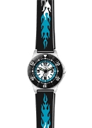 Clever Kids C/Kids Boys Blu/Black/Gray Fire Wrist Watch