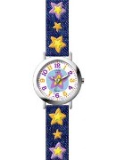 Clever Kids C/Kids Girls Denim With Stars Wrist Watch