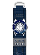 Clever Kids Boys Blue Str White Rnd Dl Wrist Watch