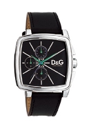 D & G Good Times D&G Gents Black Lth Str Wrist Watch D & G Good Times D&G Gents Black Lth Str Wrist Watch
