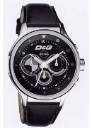 D & G Codename D&G Gents Black Lth Chronograph Wrist Watch D & G Codename D&G Gents Black Lth Chronograph Wrist Watch