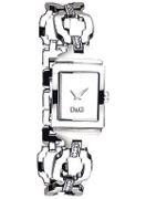 D & G Bands D&G Ladies Ss Rect White Dl Wrist Watch D & G Bands D&G Ladies Ss Rect White Dl Wrist Watch