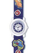 Jacques Farel Boys "Glow In Dark" Car Strap Wrist Watch