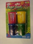 Finger Paints 4 Col + Stamps - Min Order: 12 units