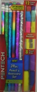 Pencil Acessory Set 39 Piece - Min Order: 6 units